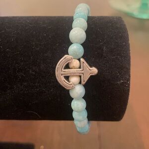 Sky Blue anchor bracelet